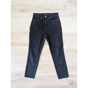 Banana Republic Premium Denim High-Rise Slim Fit Jeans – Washed Black (Size 29)